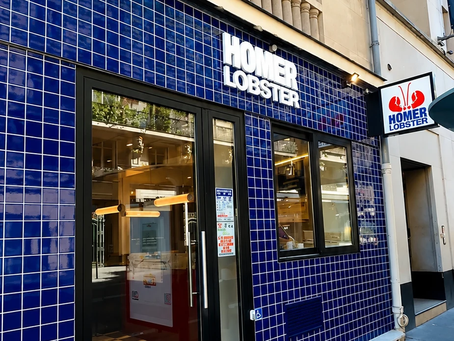 Façade Homer Lobster à Paris après travaux