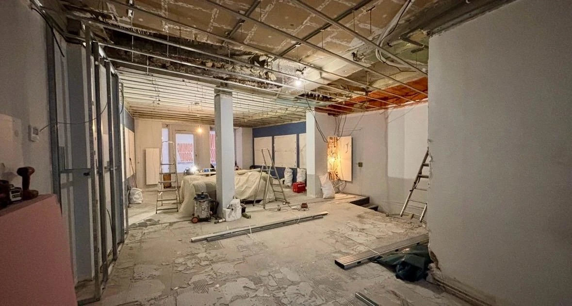 Restaurant avant rénovation, chantier