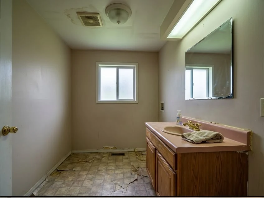 Salle d'eau avant rénovation