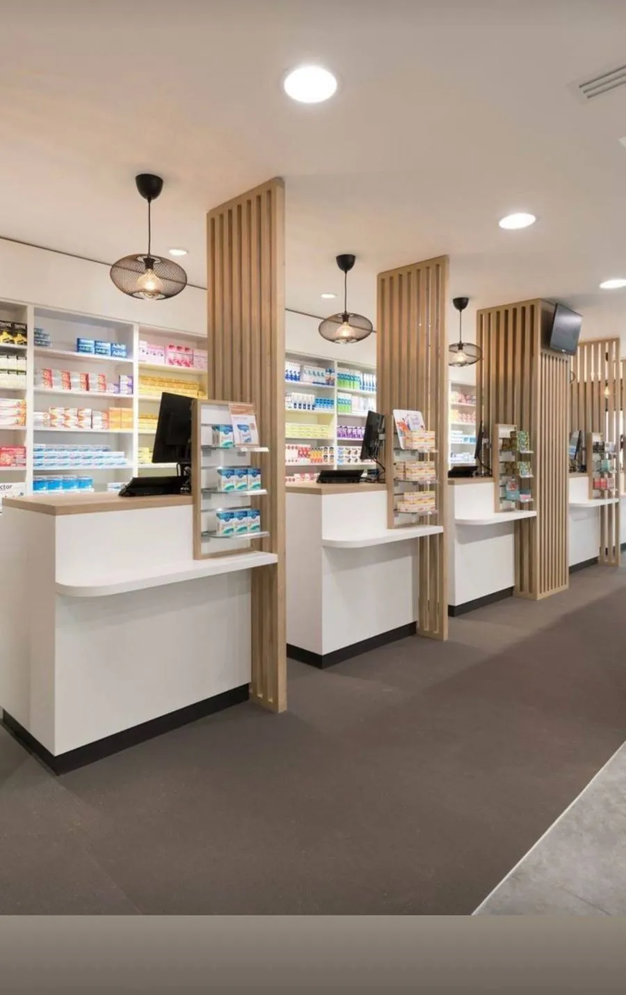 Boulangerie rénovée, comptoir sur-mesure